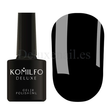 Esmalte Permanente Komilfo D001, Negro, 8 ml