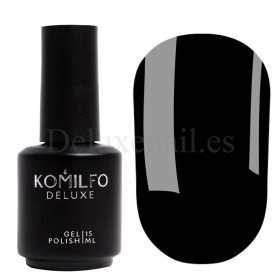 Esmalte Permanente Komilfo D001, Negro, 15 ml