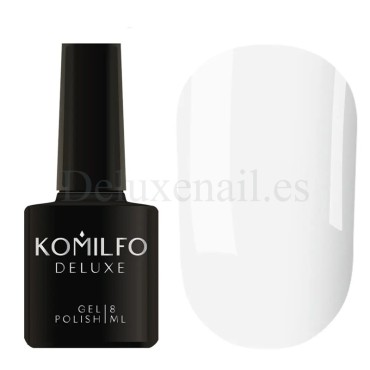 Esmalte Permanente Komilfo Deluxe Series №D002 (blanco porcelana), 8 ml.