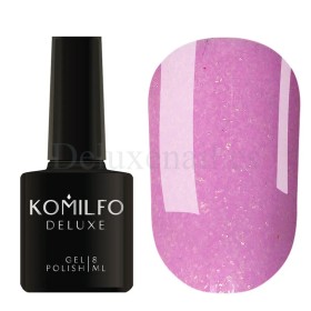 Esmalte Permanente Komilfo Deluxe Series №D044 (lila claro con purpurina), 8 ml.