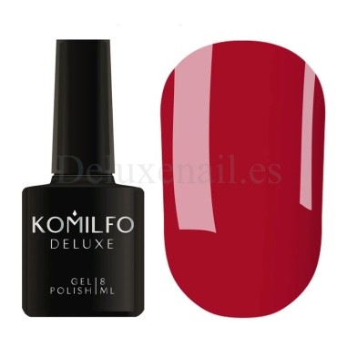 Esmalte Permanente Komilfo Deluxe Series №D086 (rojo-cereza), 8 ml.