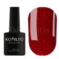 Esmalte Permanente Komilfo D305, Rojo con micro brillo, 8 ml