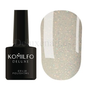 Esmalte Permanente Komilfo Moon Crush 002, Micro brillo naranja - verde transparente, 8 ml