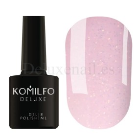 Esmalte Permanente Komilfo Moon Crush 004, Rosa crema micro brillo dorado, 8 ml