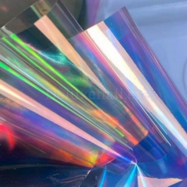 Mirror foil 03, Blanco Translucido "Unicornio", 5 x 50 cm.