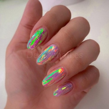 Mirror foil 03, Blanco Translucido "Unicornio", 5 x 50 cm.