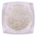 Microbolitas caviar metálicas Komilfo, Plata, 1 mm
