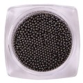 Microbolitas caviar metálicas Komilfo, Negro, 1 mm