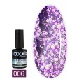 Esmalte Permanente Oxxi Star Gel 006 (Violeta con brillo), 10 ml.