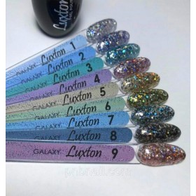 Esmalte Permanente Luxton Galaxy 7 (Purpurina Azul Multicolor), 10 ml.