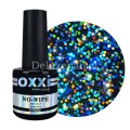 Top sin pegajosidad Oxxi Shiny 02, Transparente con lentejuelas multicolor, 10 ml