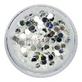 Lentejuelas Mix 03, Plata Diamante, Diferentes tamaños