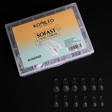 Tips de gel Komilfo SoFast Almond, 240 uds, 12 medidas