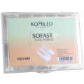 Tips de gel Komilfo SoFast Square, 240 uds, 12 medidas