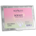 Tips de gel Komilfo SoFast Ballerina Long, 240 uds, 12 medidas