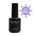 Top sin pegajosidad con UV filtros Komilfo Top No-Wipe, 15 ml