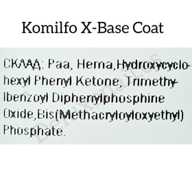 Rubber X-Base sin pincel Komilfo, 30 ml