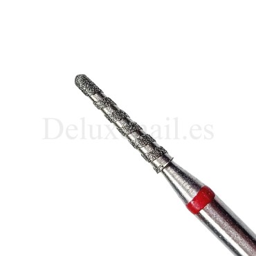 Fresa Roja Tornado Cono fino, Ø2.5 mm, 83k025T, grano suave, Freza