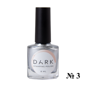 Esmalte Stamping Dark 03, Plata, 8 ml