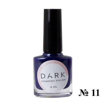 Esmalte Stamping Dark 11, Azul Oscuro, 8 ml