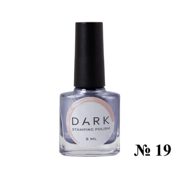 Esmalte Stamping Dark 19, Azul Metalizado, 8 ml