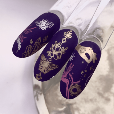 Esmalte Stamping Dark 20, Oro Rosado Metalizado, 8 ml