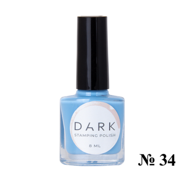 Esmalte Stamping Dark 34, Azul, 8 ml