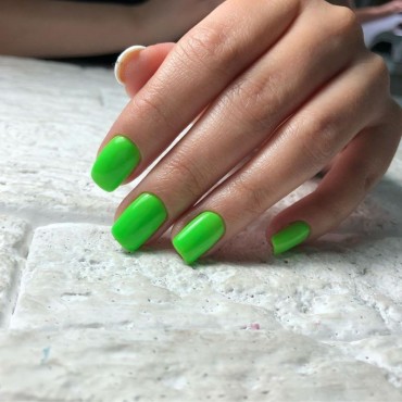 Esmalte permanente Spektr MIX 090 Neon Green (Verde Neón), 10 ml