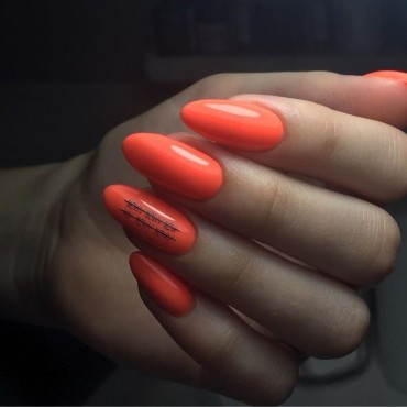 Esmalte permanente Spektr MIX 091 Neon Orange (Naranja Neón), 10 ml