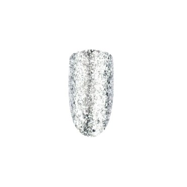 Esmalte permanente Spektr MIX 106 Silver metal flakes (Transparente con purpurina plata), 10 ml