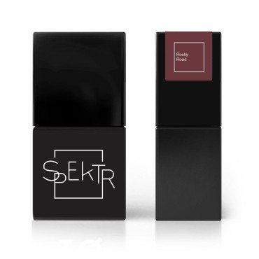 Esmalte permanente Spektr 183 Rocky Road (Marrón muy oscuro), 10 ml