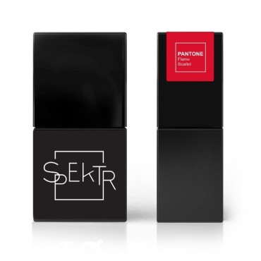 Esmalte permanente Spektr 203 Flame Scarlet (Rojo), 10 ml