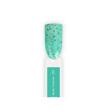 Esmalte permanente Spektr 250 Spotty Turquoise (Turquesa copos negros), 10 ml