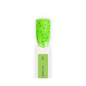 Esmalte permanente Spektr 251 Spotty Lime (Verde Claro copos negros), 10 ml