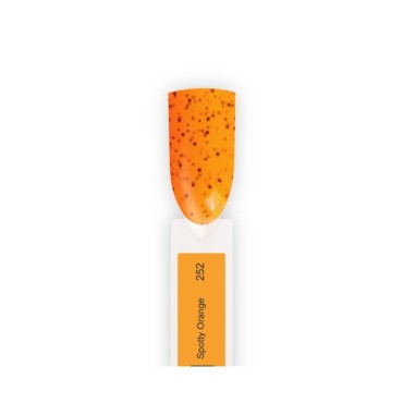 Esmalte permanente Spektr 252 Spotty Orange (Naranja copos negros), 10 ml