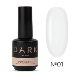 Pro Base Camuflaje Dark 01, Blanco Lechoso, 15 ml.