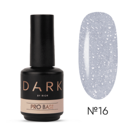 Pro Base Camuflaje Dark 16, Blanco Lechoso con micro brillo, 15 ml