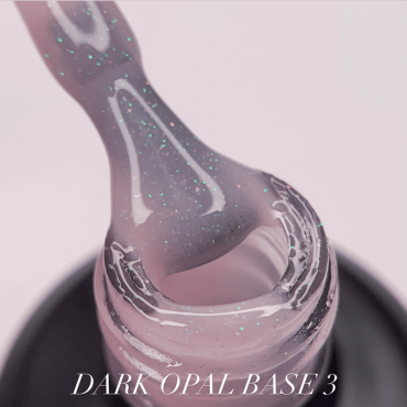 Base Opal 03 Dark, Rosa Lechoso con micro brillo multicolor, 15 ml