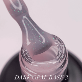 Base Opal 03 Dark, Rosa Lechoso con micro brillo multicolor, 30 ml