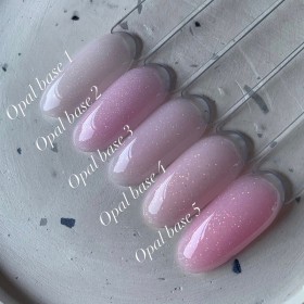 Base Opal 01 Dark, Rosa Lechoso con micro brillo dorado, 15 ml