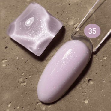 Gel constructor Dark Medium Gel 35, Rosa con micro brillo, 15 ml