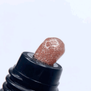 Polygel Dark Shimmer 10, Beige con brillo plateado, 30 ml