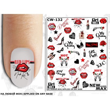 Pegatina al agua CW 132