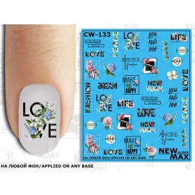 Pegatina al agua CW 133