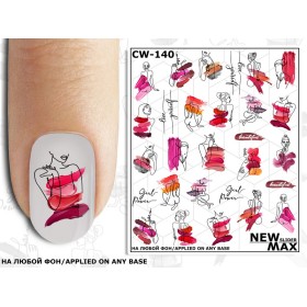 Pegatina al agua CW 140