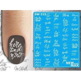 Pegatina al agua SW 315 (Sobre fondo negro o oscuro)