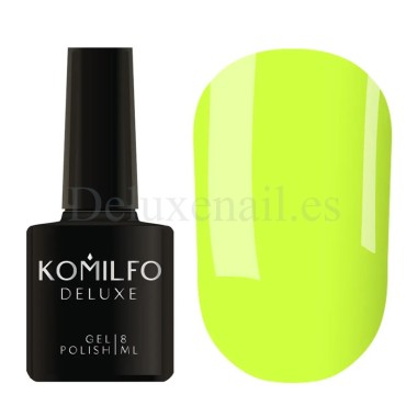 Esmalte Permanente Kaleidoscopic K002 Komilfo, Amarillo Lima Neón, 8 ml