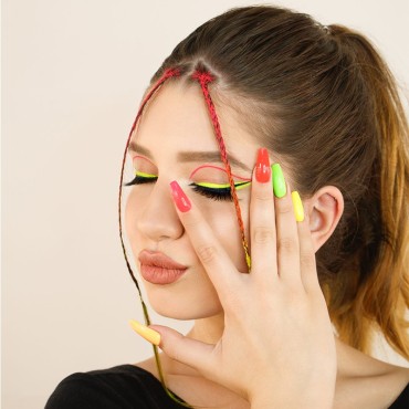 Esmalte Permanente Kaleidoscopic K004 Komilfo, Naranja Neón, 8 ml