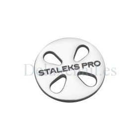 PDLset-15 (S-Ø15 mm) Set Podo Disco Alargado Staleks de acero inoxidable con 5 discos desechables, Grano 180