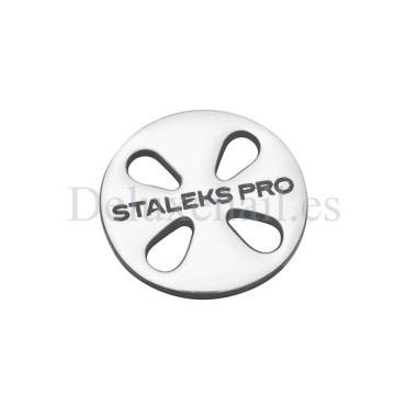 PDLset-15 (S-Ø15 mm) Set Podo Disco Alargado Staleks de acero inoxidable con 5 discos desechables, Grano 180